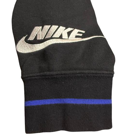 Nike Phoenix Fleece Equality Hoodie, Black Blue Trim, Plus Size Women's 3XL - Picture 8 of 9